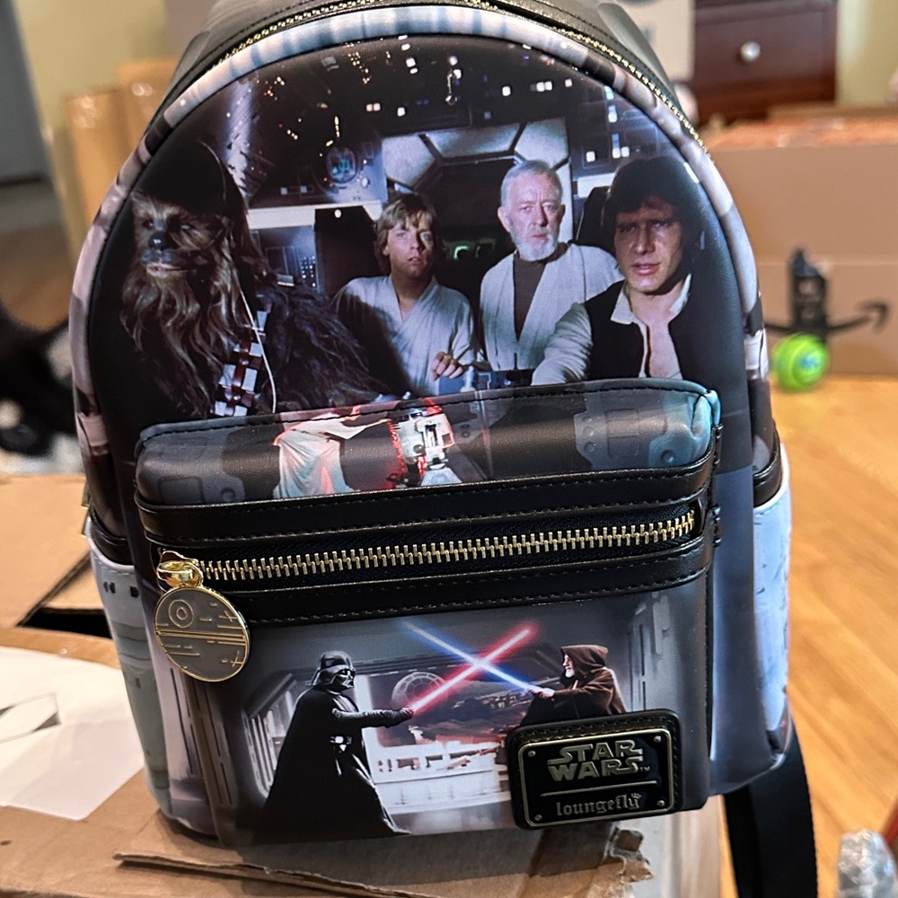 Loungefly STAR WARS Backpack A NEW HOPE Final Frames Mini Backpack Bag C-3PO